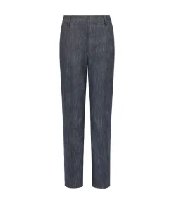 Pantalone in cotone effetto denim