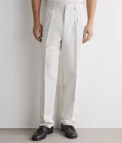 Pantalone in cotone e lino