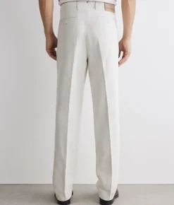 Pantalone in cotone e lino