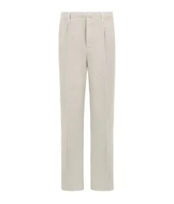 Pantalone in cotone e lino