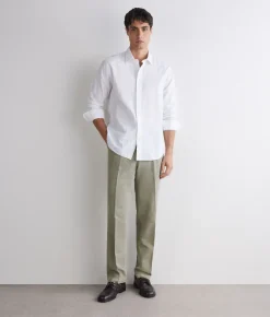 Pantalone in cotone e lino