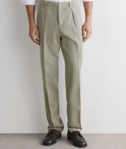 Pantalone in cotone e lino