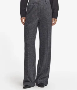 Pantalone in lana spinata