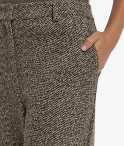 Pantalone in lana spinata