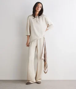 Pantalone in raso opaco