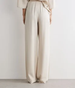 Pantalone in raso opaco