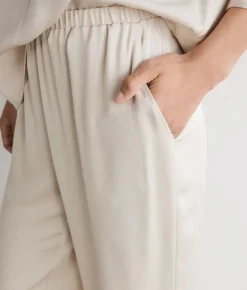 Pantalone in raso opaco