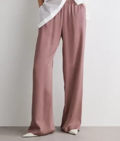 Pantalone in raso opaco