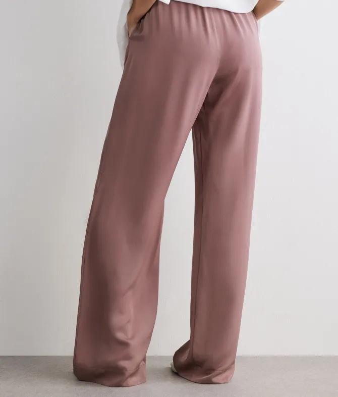 Pantalone in raso opaco