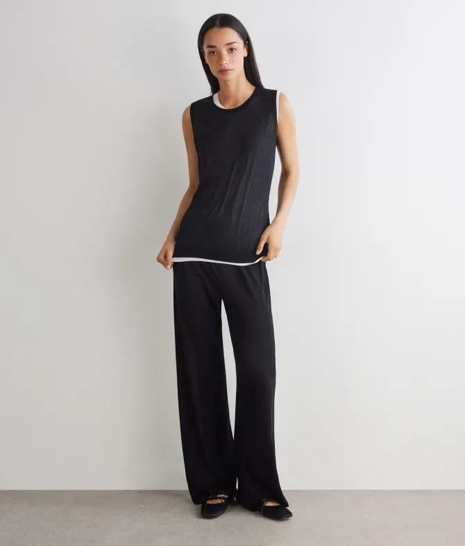 Pantalone in seta