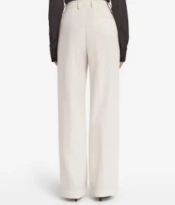 Pantalone in velluto di lana e cashmere