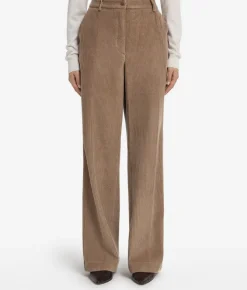 Pantalone in velluto di lana e cashmere