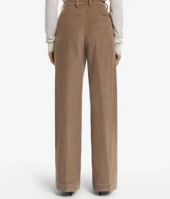 Pantalone in velluto di lana e cashmere