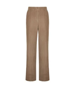 Pantalone in velluto di lana e cashmere