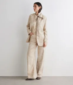 Pantalone jacquard in cotone