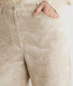 Pantalone jacquard in cotone