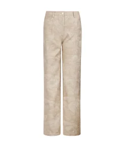 Pantalone jacquard in cotone