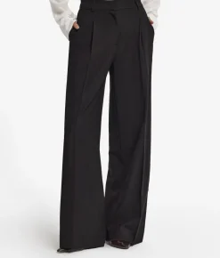 Pantalone palazzo in lana
