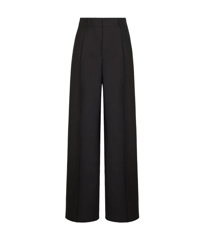 Pantalone palazzo in lana
