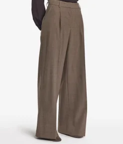 Pantalone palazzo in lana