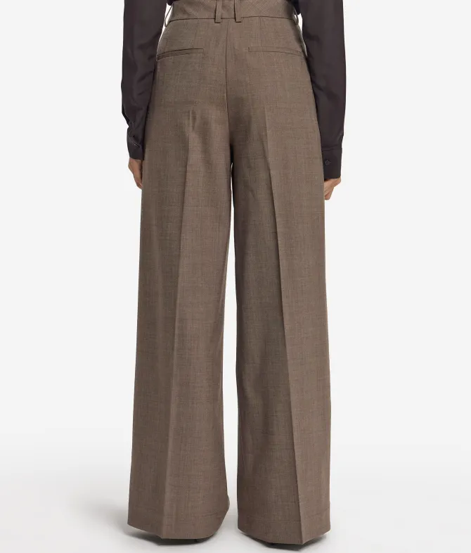 Pantalone palazzo in lana
