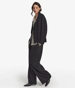 Pantalone palazzo in lana