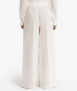 Pantalone palazzo in lino