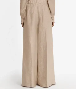 Pantalone palazzo in lino