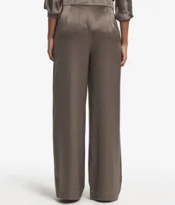 Pantalone palazzo in raso seta