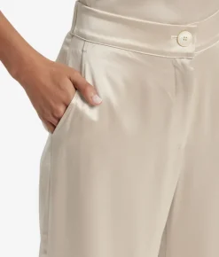 Pantalone palazzo in raso seta