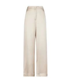 Pantalone palazzo in raso seta