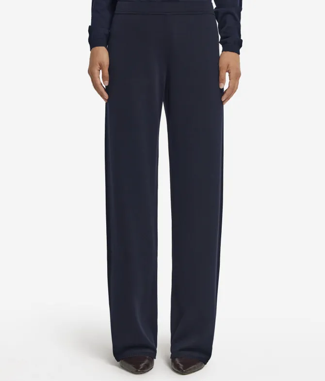 Pantalone palazzo in seta cotone