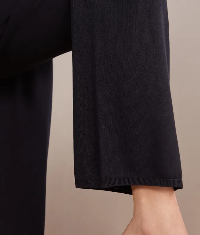 Pantalone palazzo in seta cotone