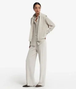 Pantalone palazzo in seta cotone