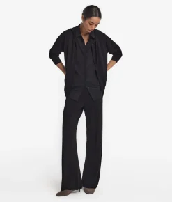 Pantalone palazzo in seta cotone