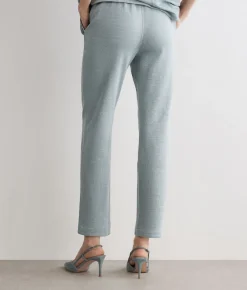 Pantalone reversibile in lino e cotone
