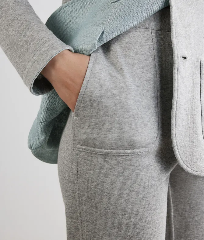 Pantalone reversibile in lino e cotone