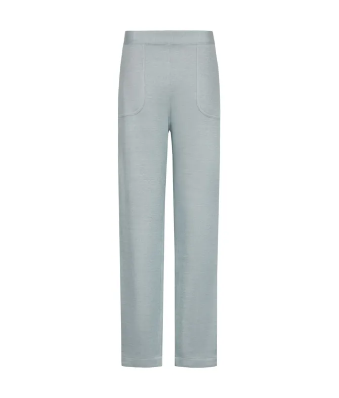 Pantalone reversibile in lino e cotone