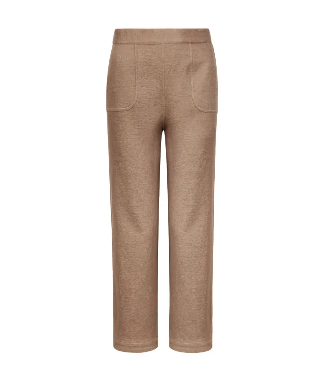 Pantalone reversibile in lino e cotone