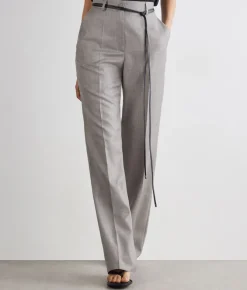 Pantalone sartoriale in cashmere seta