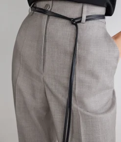 Pantalone sartoriale in cashmere seta