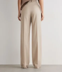 Pantalone sartoriale in cashmere seta