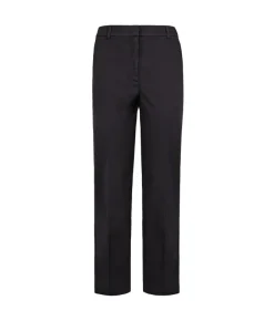 Pantalone sigaretta con zip in cotone