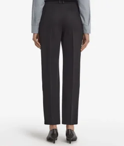 Pantalone sigaretta in jersey di lana