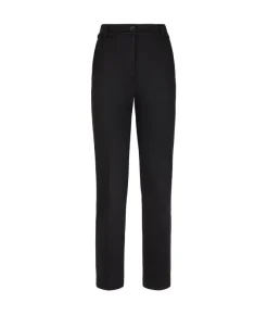 Pantalone sigaretta in jersey di lana
