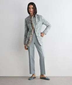 Pantalone sigaretta in lino