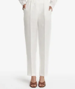 Pantalone sigaretta in lino