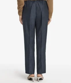 Pantalone sigaretta in lino