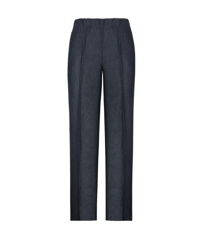 Pantalone sigaretta in lino