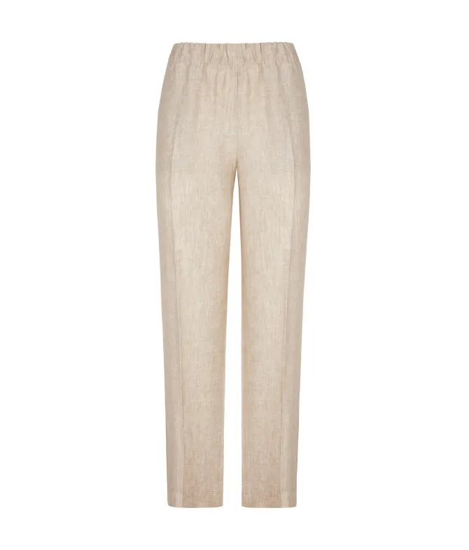 Pantalone sigaretta in lino